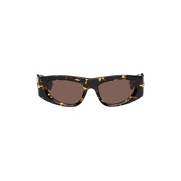 Tortoiseshell Classic Oval Sunglasses 241798M134018