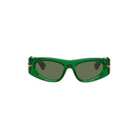 Green Oval Sunglasses 232798F005041