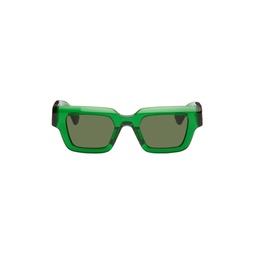 Green Hinge Sunglasses 232798M133001