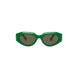 Green Facet Sunglasses 231798M134002
