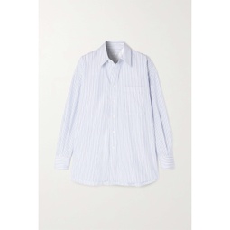 BOTTEGA VENETA Striped cotton-poplin shirt