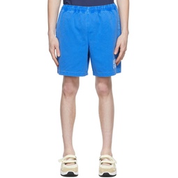 Blue Cotton Shorts 222266M193005