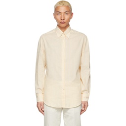 White   Yellow Basic Fit Shirt 221887M192013