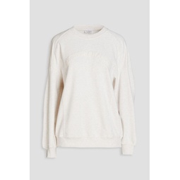 Embellished French cotton-terry sweatshirt