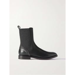 BRUNELLO CUCINELLI Embellished leather Chelsea boots