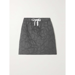 BRUNELLO CUCINELLI Padded quilted wool mini skirt