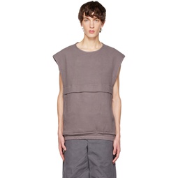 Taupe Space Worker Vest 222355M201000