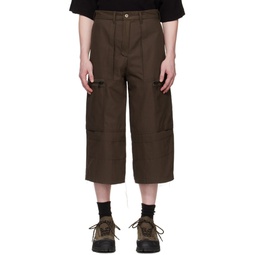 Brown Uniform Cargo Pants 231355M191007