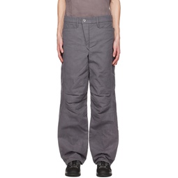Gray Lunar Trousers 222355M191001