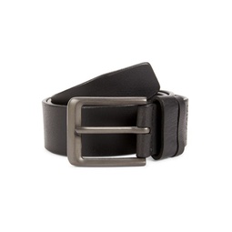 Frame Buckle Leather Belt