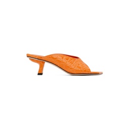 Orange Huston Heeled Sandals 231289F125029