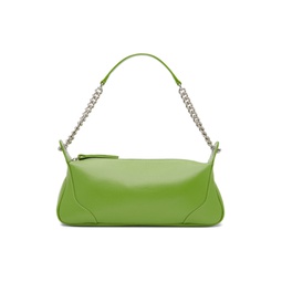 Green Grained Samira Shoulder Bag 221289F048066