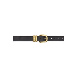 Black Zoira Leather Belt 241295F001004