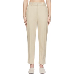 Beige Assuka Trousers 221295F087007