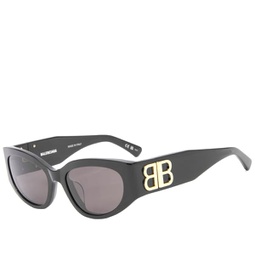 Balenciaga BB0324SK Sunglasses Black & Grey