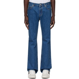 Blue Five-Pocket Jeans 241938M186002