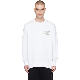 White Patch Sweatshirt 231251M204035