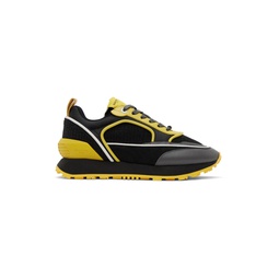 Black   Yellow Racer Sneakers 232251M237002