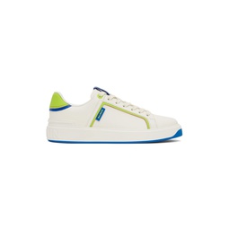 White B Court Smooth Leather Sneakers 241251M237009