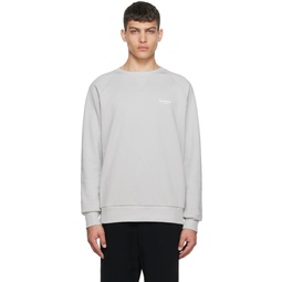 Gray Cotton Sweatshirt 221251M204012
