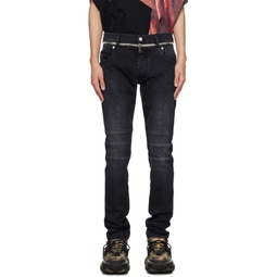 Black Slim Fit Jeans 231251M186011
