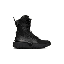Black B Army High Top Sneakers 212251M236001