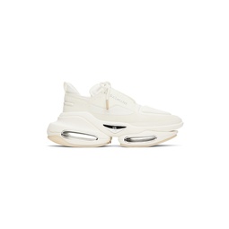 White B Bold Sneakers 241251M237000