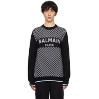 Black Mini Monogram Sweater 241251M201009