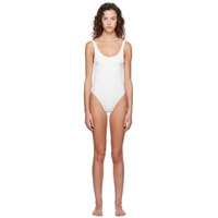 Off White Crystal One Piece Swimsuit 231251F103005
