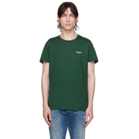 Green Flocked T Shirt 232251M213021
