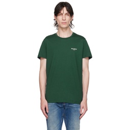Green Flocked T Shirt 232251M213021