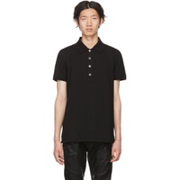 Black Embroidered Polo 222251M212000
