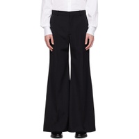 Black Relaxed Fit Trousers 232251M191001