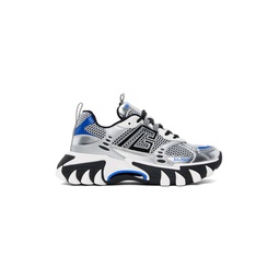 Silver   Blue B East PB Sneakers 241251M237044