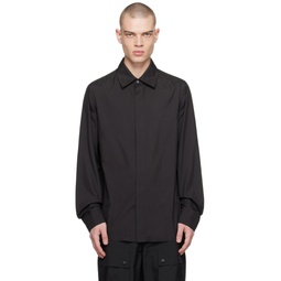 Black Button Shirt 241251M192013