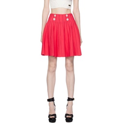Pink Skater Miniskirt 232251F090022