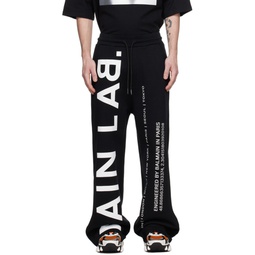 Black Main Lab Sweatpants 241251M190010