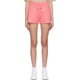 Pink Printed Logo Shorts 221251F088010