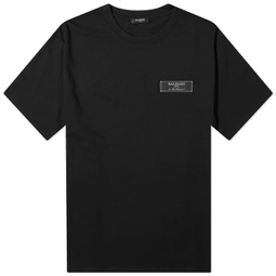 Balmain Label T-Shirt Black