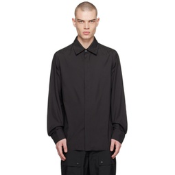 Black Button Shirt 241251M192013