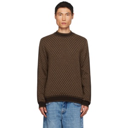 Brown Mini Monogram Sweater 232251M204011