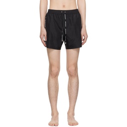 Black Printed Swim Shorts 241251M208006