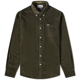 Barbour Ramsey Tailored Cord Shirt Forest