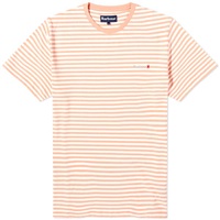 Barbour Bilting Stripe T-Shirt Faded Orange