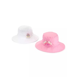Girls 2-Pack Bucket Hat Set