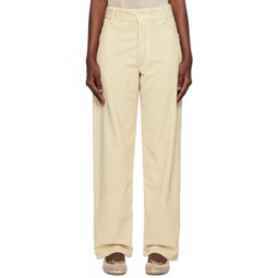 Beige Indre Trousers 232922F087003