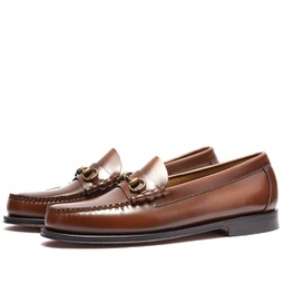 Bass Weejuns Lincoln Horse Bit Loafer Mid Brown Leather