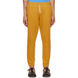 Orange Drawstring Lounge Pants 222059M190003