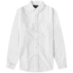 Beams Plus Button Down Oxford Shirt White