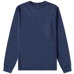 Beams Plus Long Sleeve Pocket T-Shirt Navy